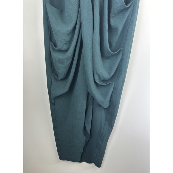 City Chic Braelynn Maxi Dress Emerald Tulip Flutter S Plus Size 16 Wedding *Flaw - Picture 9 of 16